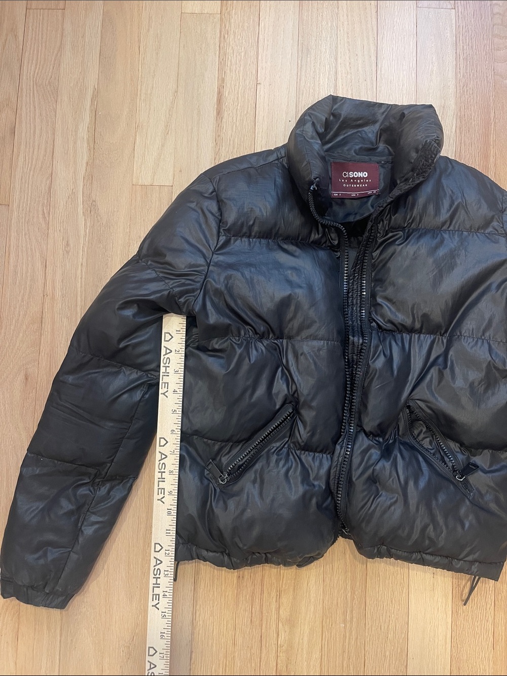 Women’s Black Puffer Jacket - size S - Picture 2 of 7